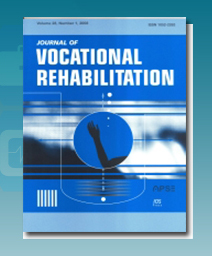 Cover image Journal of Vocational Rehabilitation